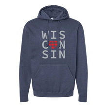 Buffalo Plaid Heart Wisconsin Hoodie