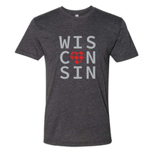 Buffalo Plaid Heart Wisconsin T-Shirt