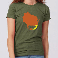 Women's Cow Sunset Wisconsin T-Shirt