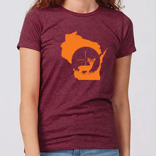 Women's Deer Crosshairs Wisconsin T-Shirt