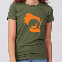 Women's Deer Crosshairs Wisconsin T-Shirt