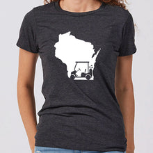 Women's Golf Cart Wisconsin T-Shirt