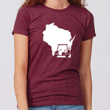 Women's Golf Cart Wisconsin T-Shirt