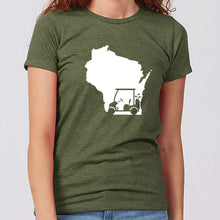 Women's Golf Cart Wisconsin T-Shirt