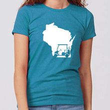 Women's Golf Cart Wisconsin T-Shirt