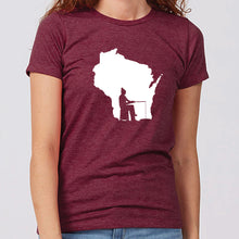 Women's Ice Fishing Wisconsin T-Shirt