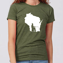 Women's Ice Fishing Wisconsin T-Shirt