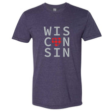 Buffalo Plaid Heart Wisconsin T-Shirt