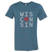 Buffalo Plaid Heart Wisconsin T-Shirt