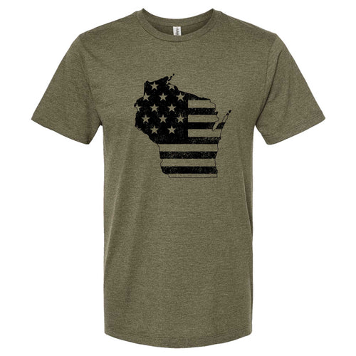 Stars & Stripes Wisconsin T-Shirt