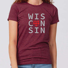 Buffalo Plaid Heart Wisconsin Women's T-Shirt