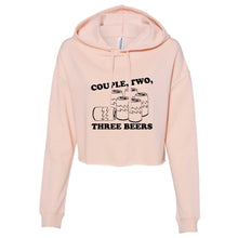 Couple, Two, Three Beers Wisconsin Cropped Hoodie