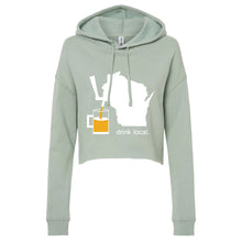 Drink Local Wisconsin Cropped Hoodie