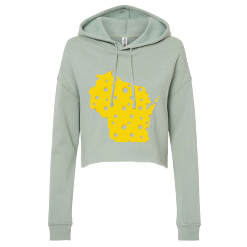 Wisconsin Cheese Cropped Hoodie