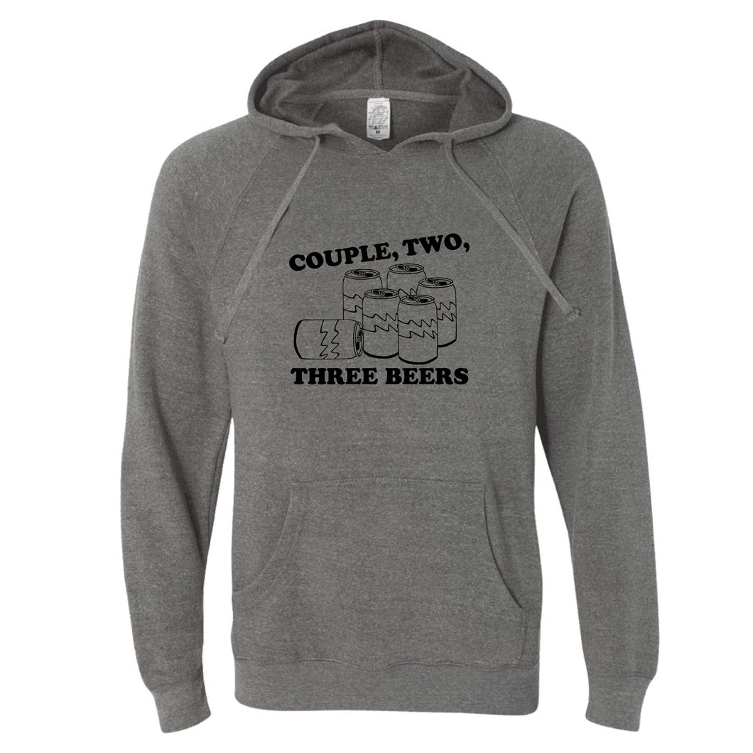 Couple, Two, Three Beers Wisconsin Hoodie
