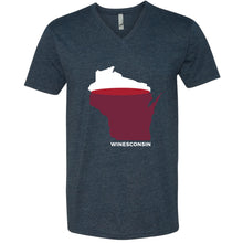 Winesconsin Wisconsin V-Neck T-Shirt