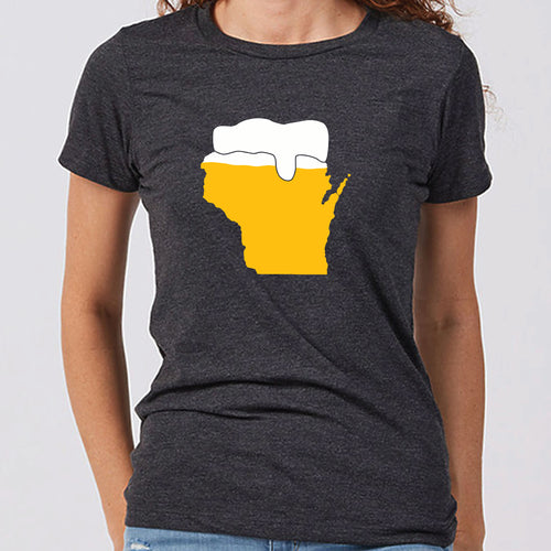 Women's Beer Mug Wisconsin T-Shirt