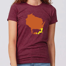 Women's Cow Sunset Wisconsin T-Shirt