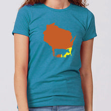 Women's Cow Sunset Wisconsin T-Shirt