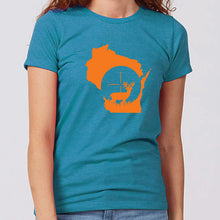 Women's Deer Crosshairs Wisconsin T-Shirt