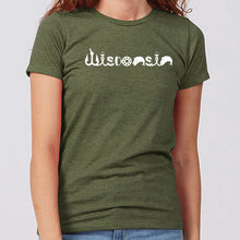 Women's Fishing Icons Wisconsin T-Shirt