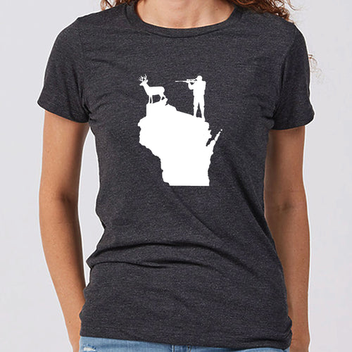 Women's Deer Hunting Wisconsin T-Shirt