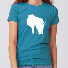 Women's Ice Fishing Wisconsin T-Shirt