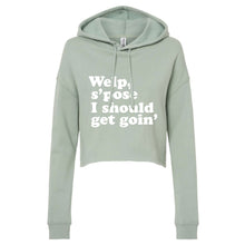 Should Get Goin' Wisconsin Cropped Hoodie